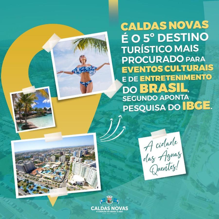 Lacqua Di Roma, Com Fogao Geladeira E Parque Aquatico 24H Caldas Novas Ngoại thất bức ảnh