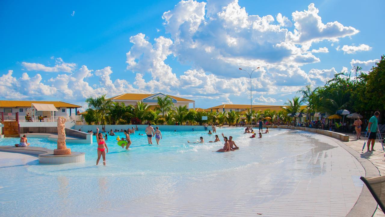Lacqua Di Roma, Com Fogao Geladeira E Parque Aquatico 24H Caldas Novas Ngoại thất bức ảnh